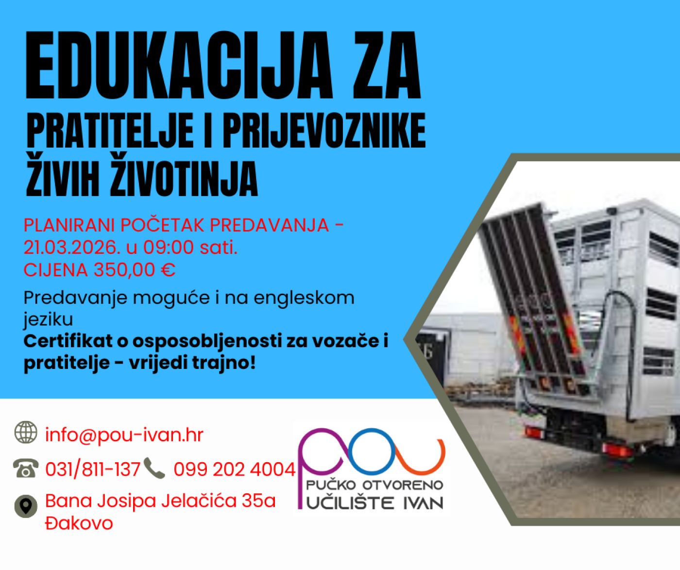 PRATITELJI I PRIJEVOZNICI ŽIVIH ŽIVOTINJA