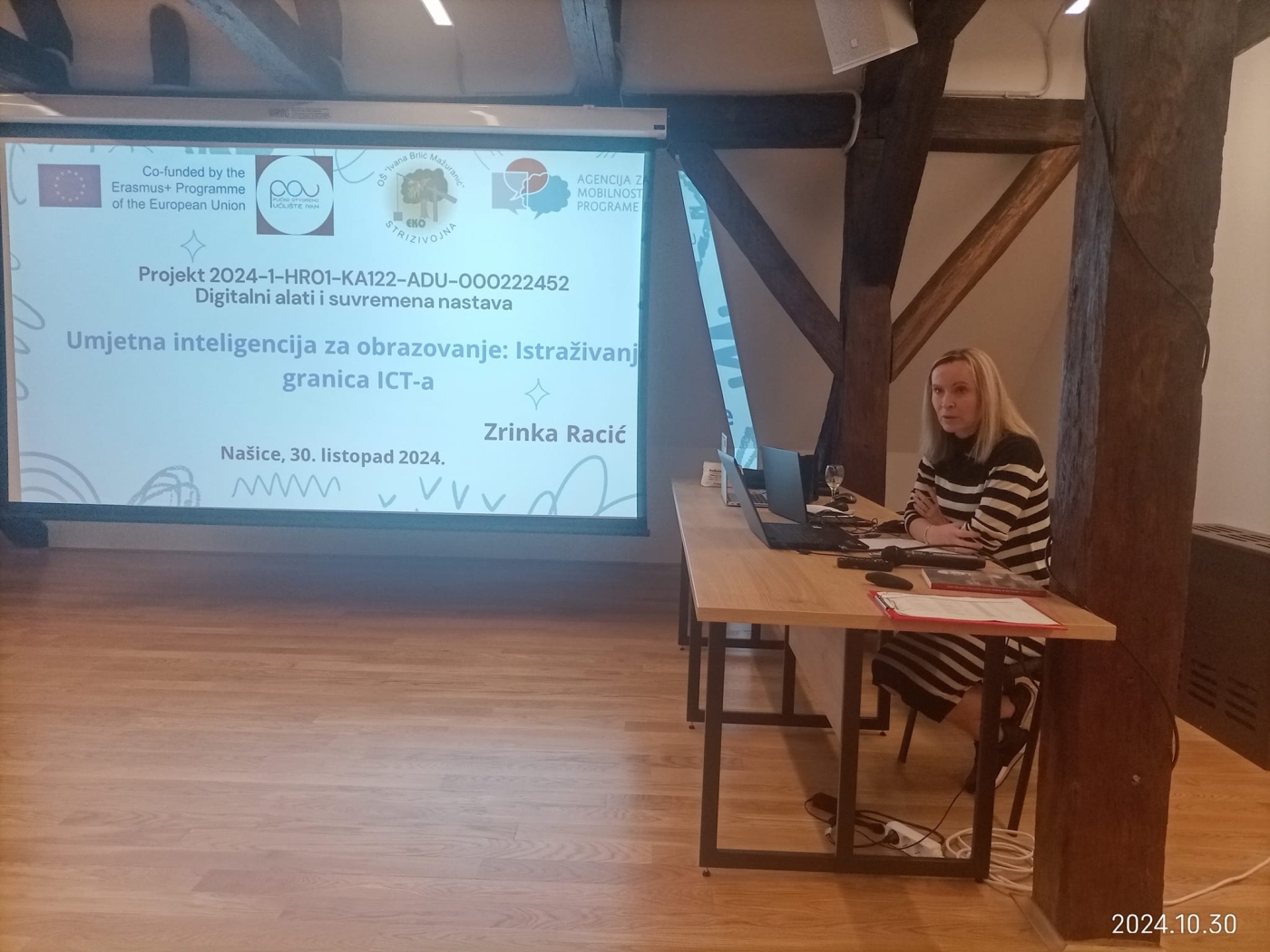 Predstavljanje Erasmus+ projekta na Županijskom stručnom vijeću učitelja Povijesti u Našicama